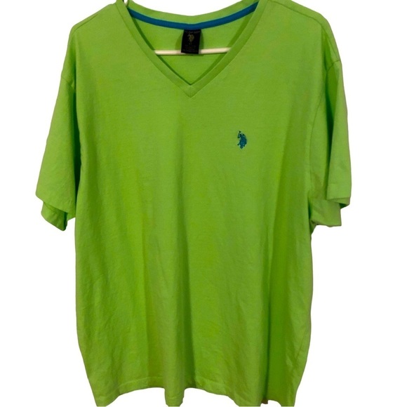 U.S. Polo Assn. Other - Preppy Mint Green Tee U.S. Polo Assoc. V-Neck Short Sleeved Lightweight XL